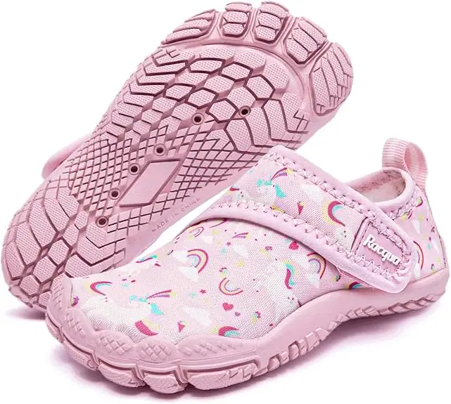 Racqua Toddler Boys Girls Slip-On Water Shoes Quick Dry Barefoot Aqua Shoes (Toddler/Little Kid)